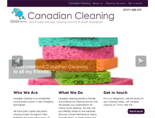 Tablet Screenshot of canadian-cleaning.snappages.com