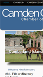 Mobile Screenshot of camdenchamber.snappages.com