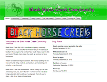 Tablet Screenshot of blackhorsecreek.snappages.com