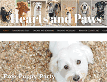 Tablet Screenshot of heartsandpaws.snappages.com